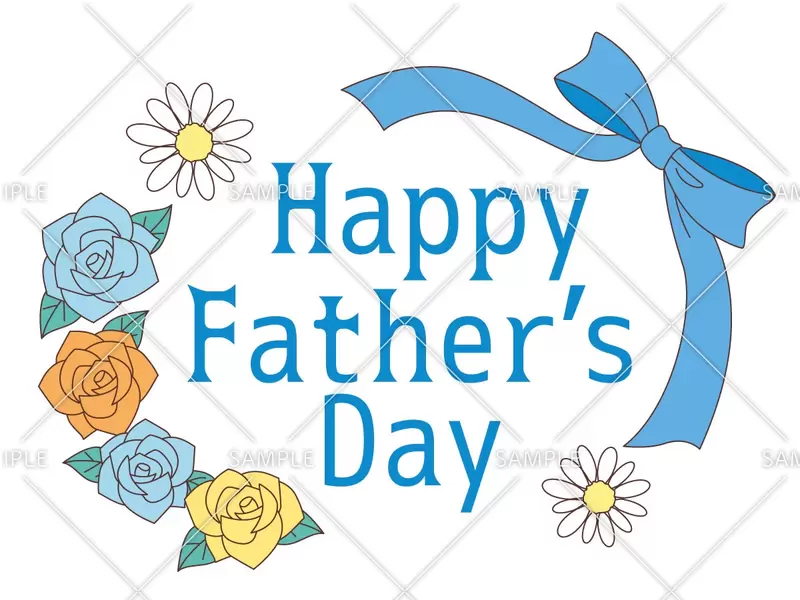 Happy Father's Day 父の日 バラ ハート 手描き風 イラスト素材5568739- フォトライブラリ