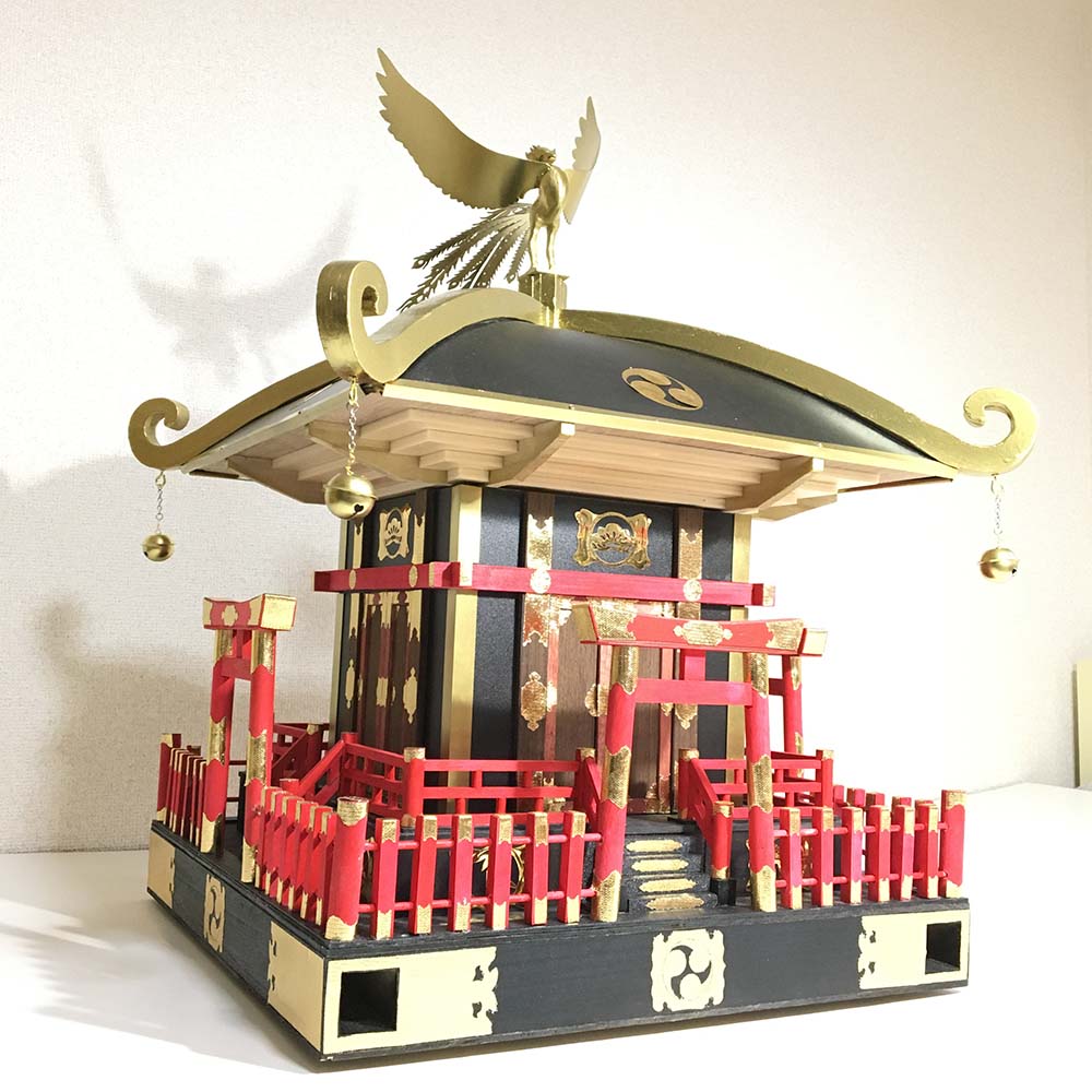 子供神輿ミニ組立キット・段ボール製 タイヨー KM-MKK 祭り用品・浴衣・股引・足袋・袢天・腹掛け・鯉口シャツ・踊り衣装の専門店