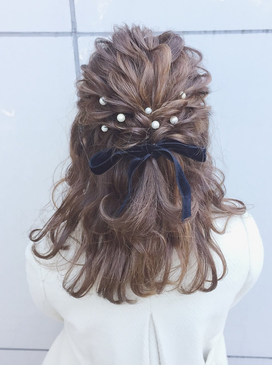 卒園式のママ 母親 の髪型☆ストレート簡単アレンジ・ハーフアップも│ママピタ