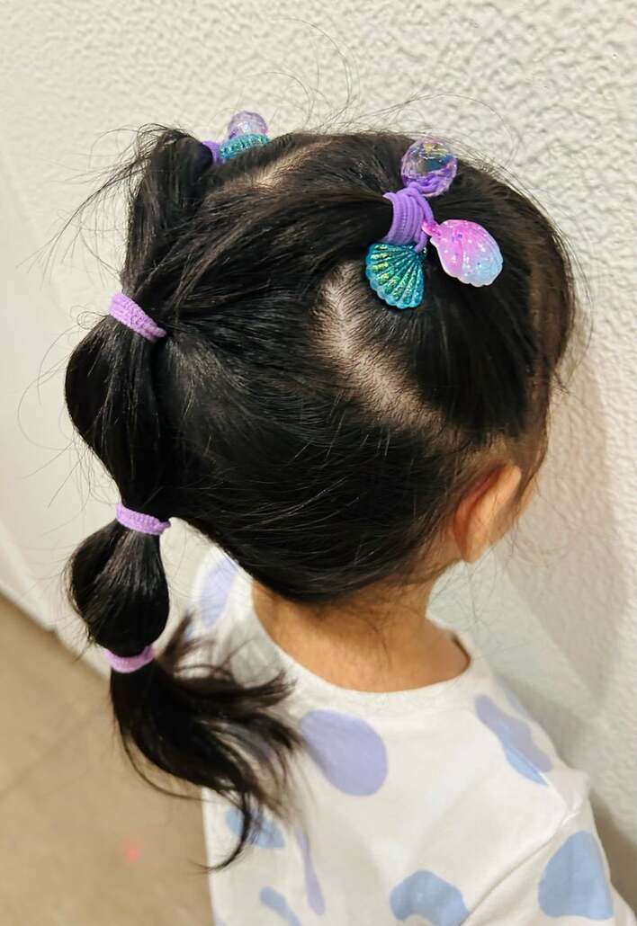 プリンセス 髪型 子供アリエルTikTok