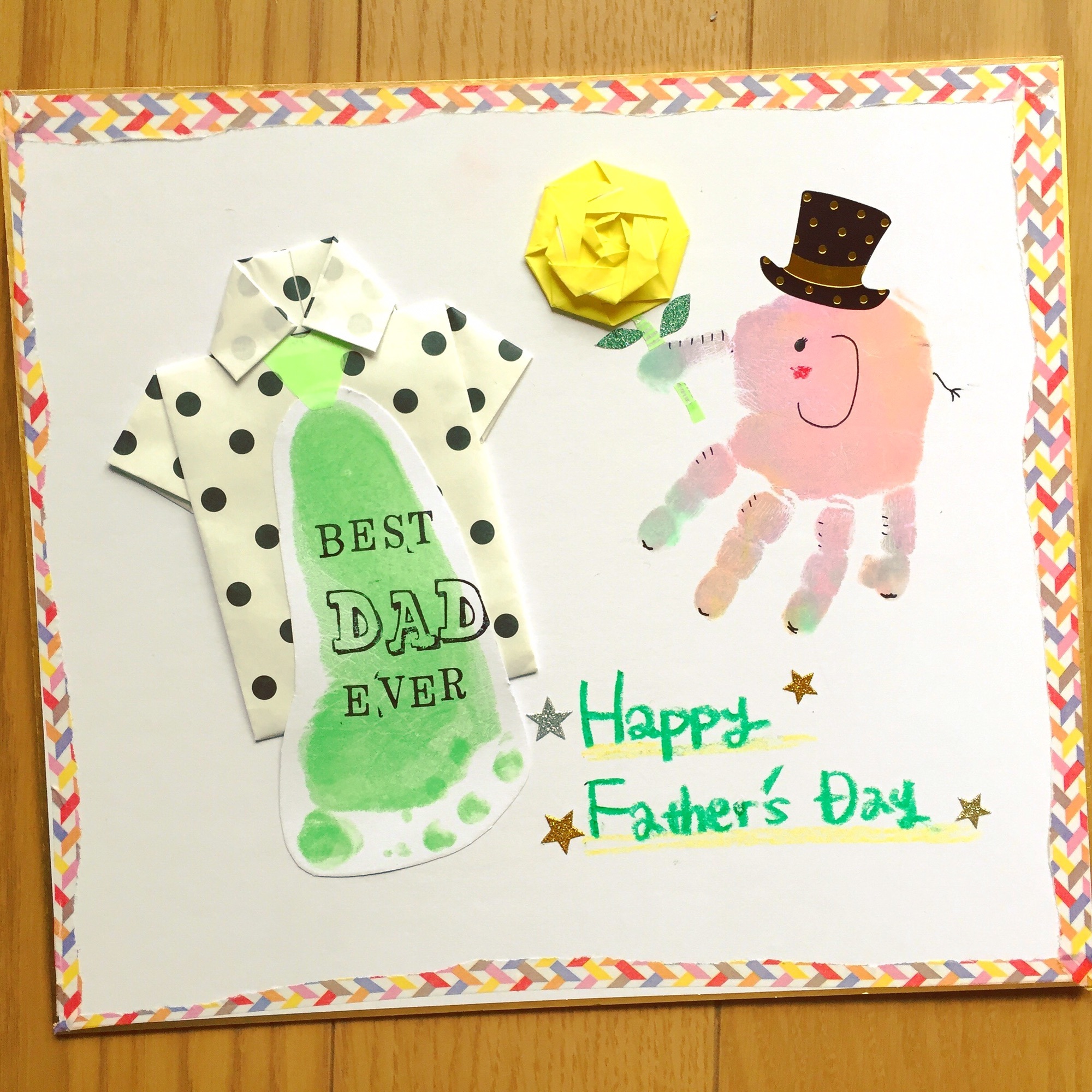 手形アートを父の日に！赤ちゃんや子どもの手で作るプレゼント5選とくべつをつくるジャーナル