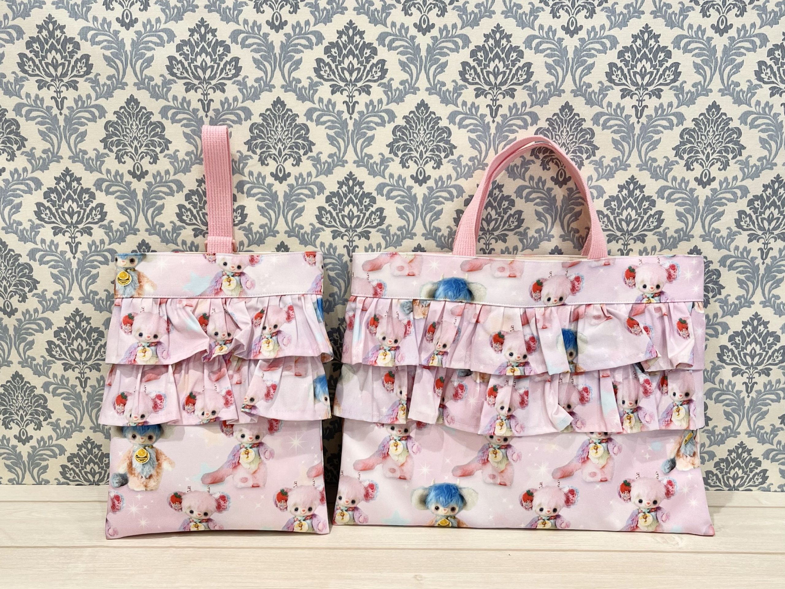 無料記事 入園入学のレッスンバッグやマザーズバッグとしても使える！ファスナー蓋付きトートバッグの作り方縦30㎝×横40㎝×マチ10㎝ nahoppe_handmade ドール服・baby＆キッズ雑貨のパタンナー