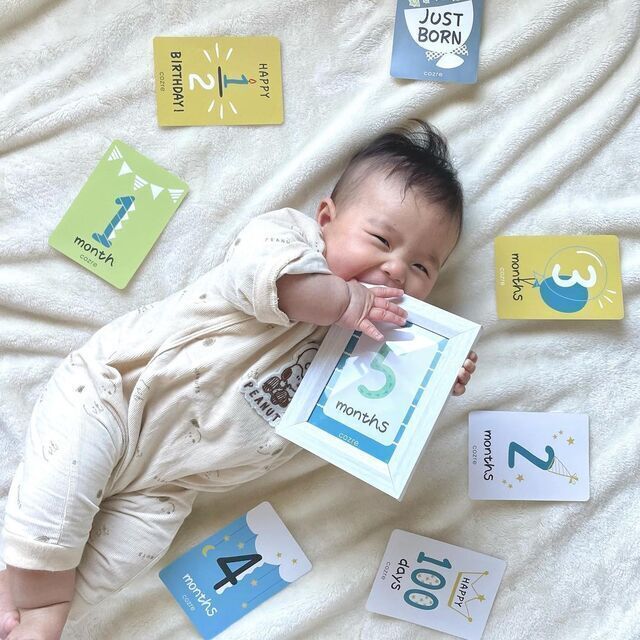 月齢フォトアイデア＆おすすめグッズ紹介！赤ちゃんの成長をおしゃれに残そう - レタスクラブ