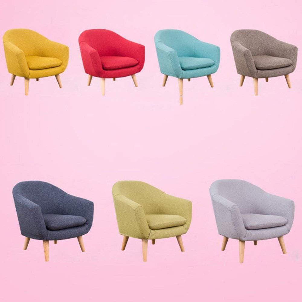 Amazon.co.jp: 快適な 子供のために子供のソファキッズソファーアームレストチェア布張りのリビングルームの家具や幼児ルーム 座椅子色 :黄, サイズ : 50x48x39cm: ホーム＆キッチン