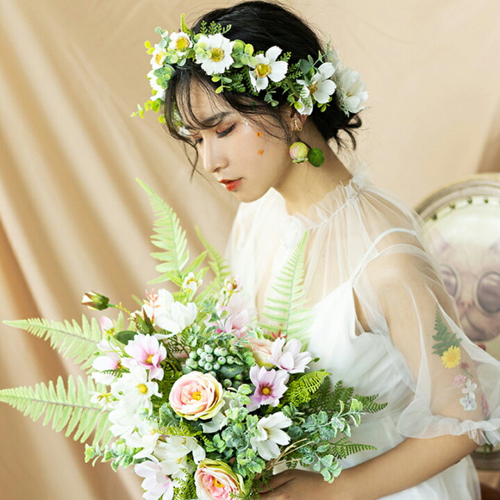 髪飾り 成人式 結婚式 花 フラワー セット Uピン 挙式 pc010_setヘアアクセサリー39669651 BUYMA