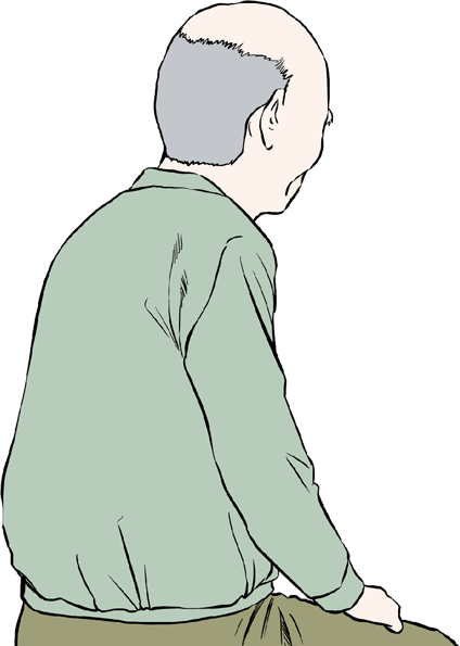 シニア 後姿 おじいちゃん 祖父のイラスト素材 - PIXTA