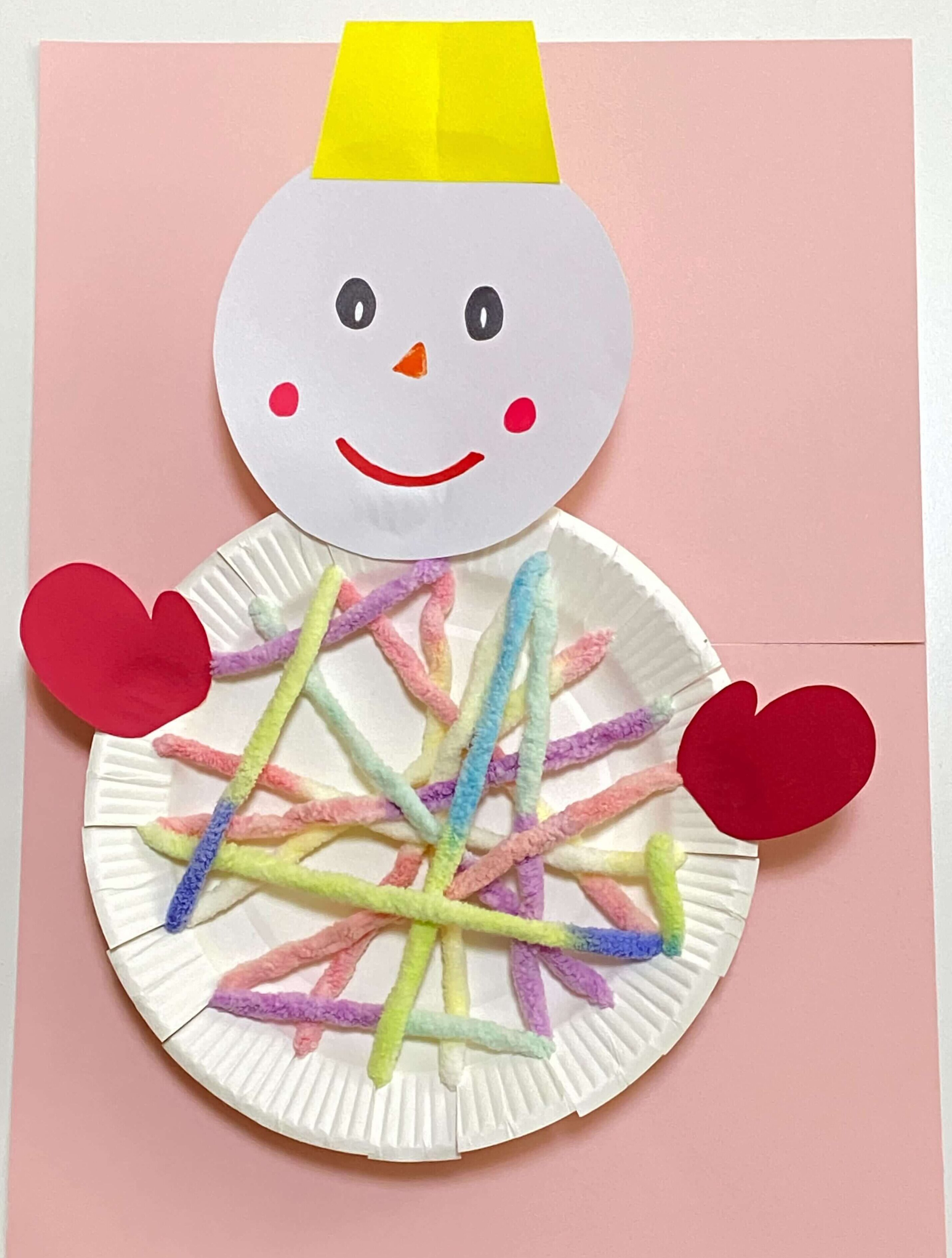 雪だるま制作♬ – ひこみのほし保育園-長崎市０歳〜２歳児の保育園 体調不良児も対応