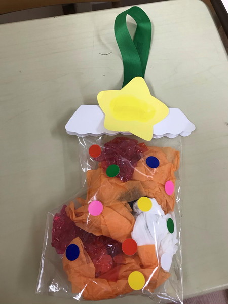 クリスマスの工作いずみ保育園