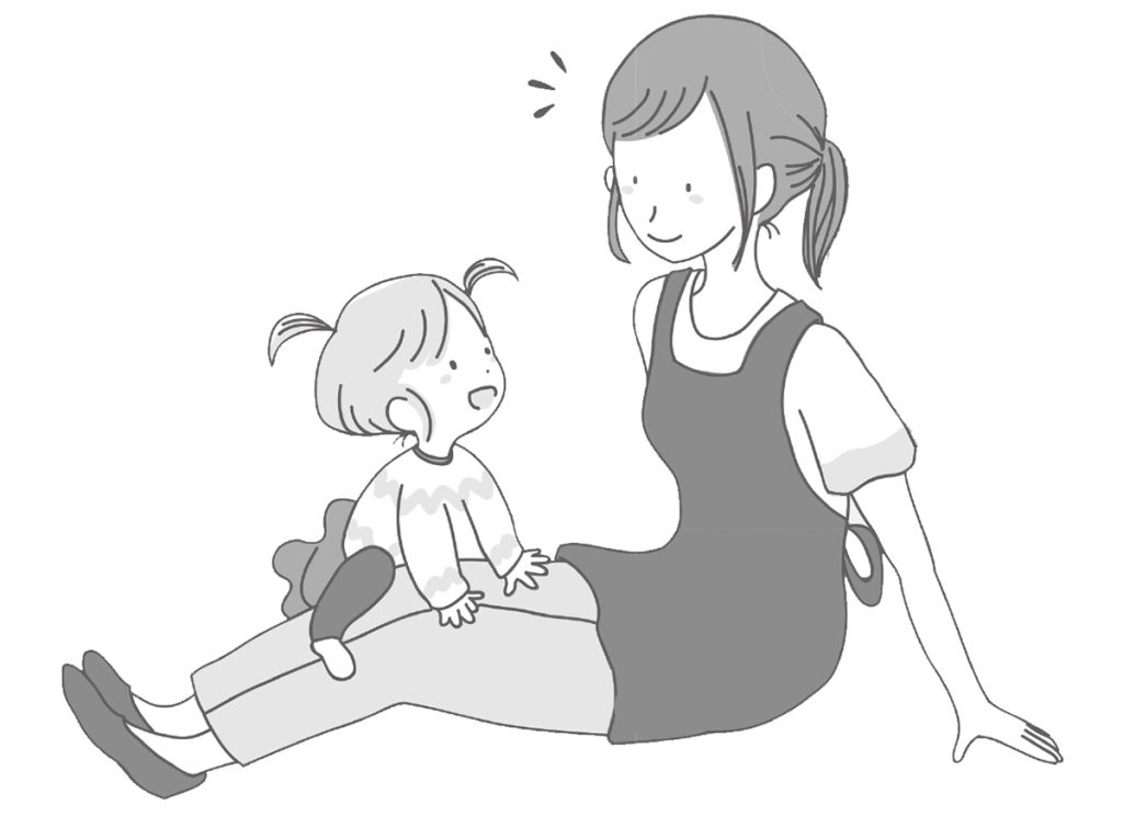 赤ちゃん ふれあいイラスト無料イラスト・フリー素材なら「イラストAC」
