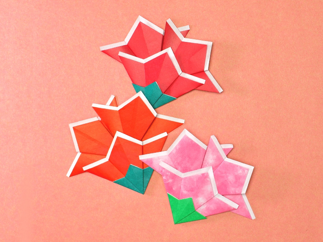 カーネーション』 工作・切り紙 ＊ 母の日の手作りプレゼントに❤️ ＊ ストーリーズから作り方をご紹介してる投稿に飛べます！ ＊@kazuyo_uehara ＊幼稚園保育園幼稚園教諭保育士児童館保育所小学校教諭幼児教室リトミックモンテッソーリ児童館