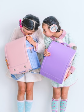 ランドセル パープル系 を使った「入学式」の人気ファッションコーディネート - WEAR