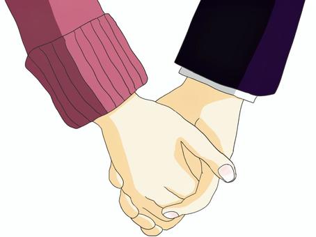 向き合い手を繋ぐ日本人カップルの写真素材FYI03209098ストックフォトの Qlean Market キュリンマーケット