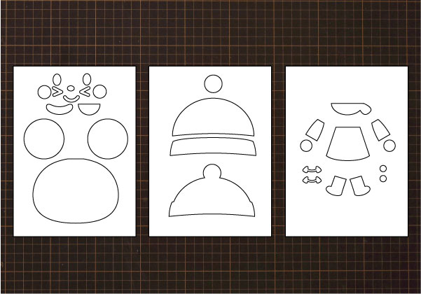 壁面飾り工房本店 壁面装飾・パネルシアター・ペープサート・型紙・知育・保育・介護商品の販売☆無料ダウンロード型紙「女の子③冬服バージョン」 冬春 幼稚園 保育園 老人ホーム 介護施設 デイサービス 壁面装飾 型紙 製作☆