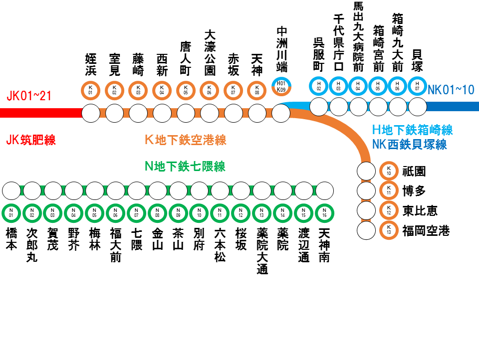 福岡市営空港線のオススメ駅5選！主要エリアを結ぶメイン路線。 | マンスリー48