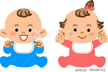 かわいい燃える男の子赤ちゃんのイラスト素材無料ダウンロード IllustCute