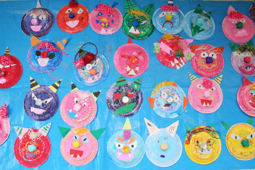 鬼のお面の製作アイデアまとめ〜節分の豆まきにもってこいの手作り遊び〜保育と遊びのプラットフォーム ほいくる