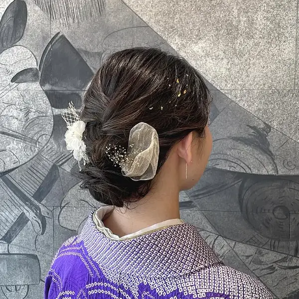 自分でできる! 着物ヘアセット 七五三ママおすすめ 簡単 セルフヘアアレンジ ロングヘア 時短 定番 ヘアスタイル Kimono Hairstyleselfhairarrangement