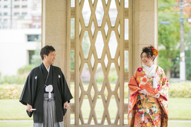 和装前撮りロケーション撮影フォトウエディングブライダルフォト大阪梅田京都神戸スタジオ写真撮影結婚式ブライダル 披露宴出張ヘアメイク着付