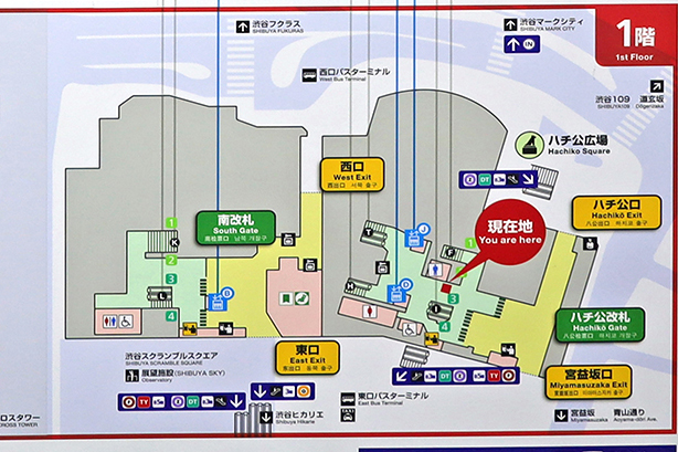 渋谷駅埼京線から銀座線の乗り換えは何分何秒