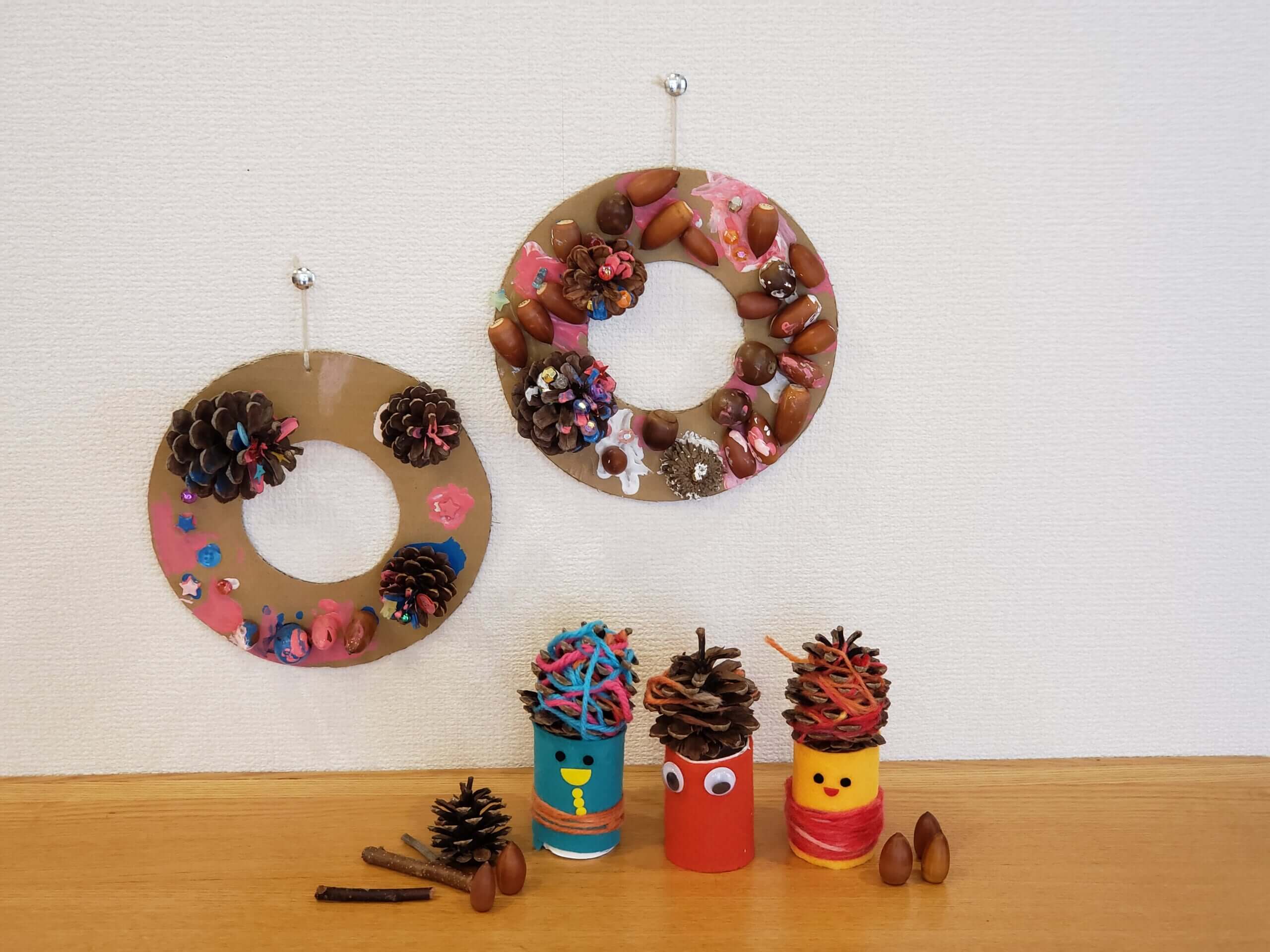 どんぐり製作🌟保育園のリトルワールド