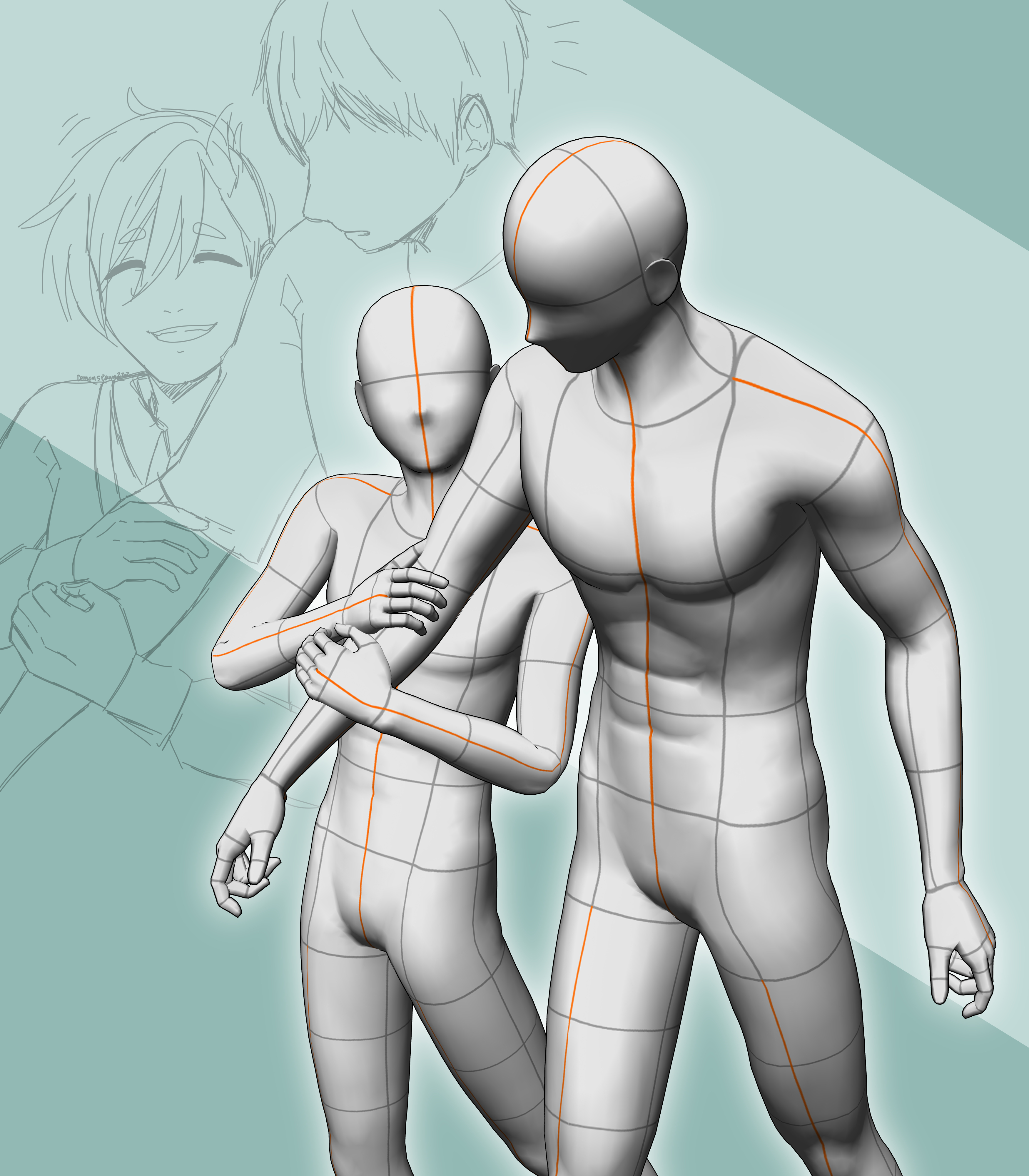 デート・腕を組んで歩く男女・アップイラスト - No: 2105766無料イラスト・フリー素材なら「イラストAC」