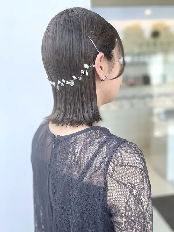 楽天市場 カチューシャ ヘア アレンジ ボブ 結婚式の通販
