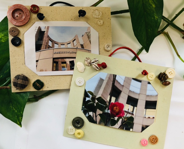 かんたん工作 卒園児へのプレゼントに！ダンボールでつくるフォトフレーム 3歳児ASMR風動画