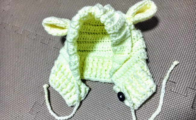 ベビーニット帽 1歳前後用 かぎ針編みJul Knitting