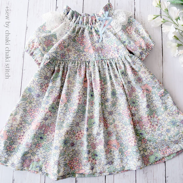 子供服型紙KP-127 Aラインワンピース - 子供服、婦人服の型紙パターン 型紙販売のCandy Floss