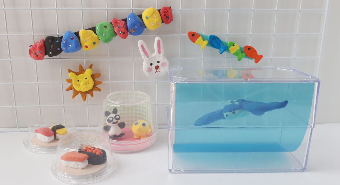 石塑ねんどでつくる 陶器風アクセサリーキット初心者セット 材料セット お試しセット 石粉粘土 石塑粘土 雑貨 小物 作り方 レシピ入りハンドメイド手芸材料の通信販売シュゲール