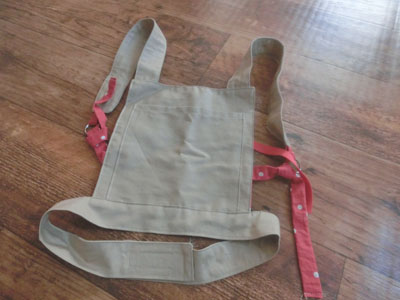 ダイソー巾着で簡単に作る★メルちゃんの抱っこひもの作り方★けーことん