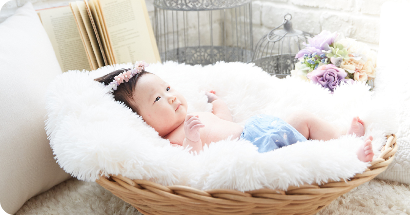 百日祝い撮影子供写真館 ユースマイル神戸・姫路・加古川・明石のフォトスタジオ