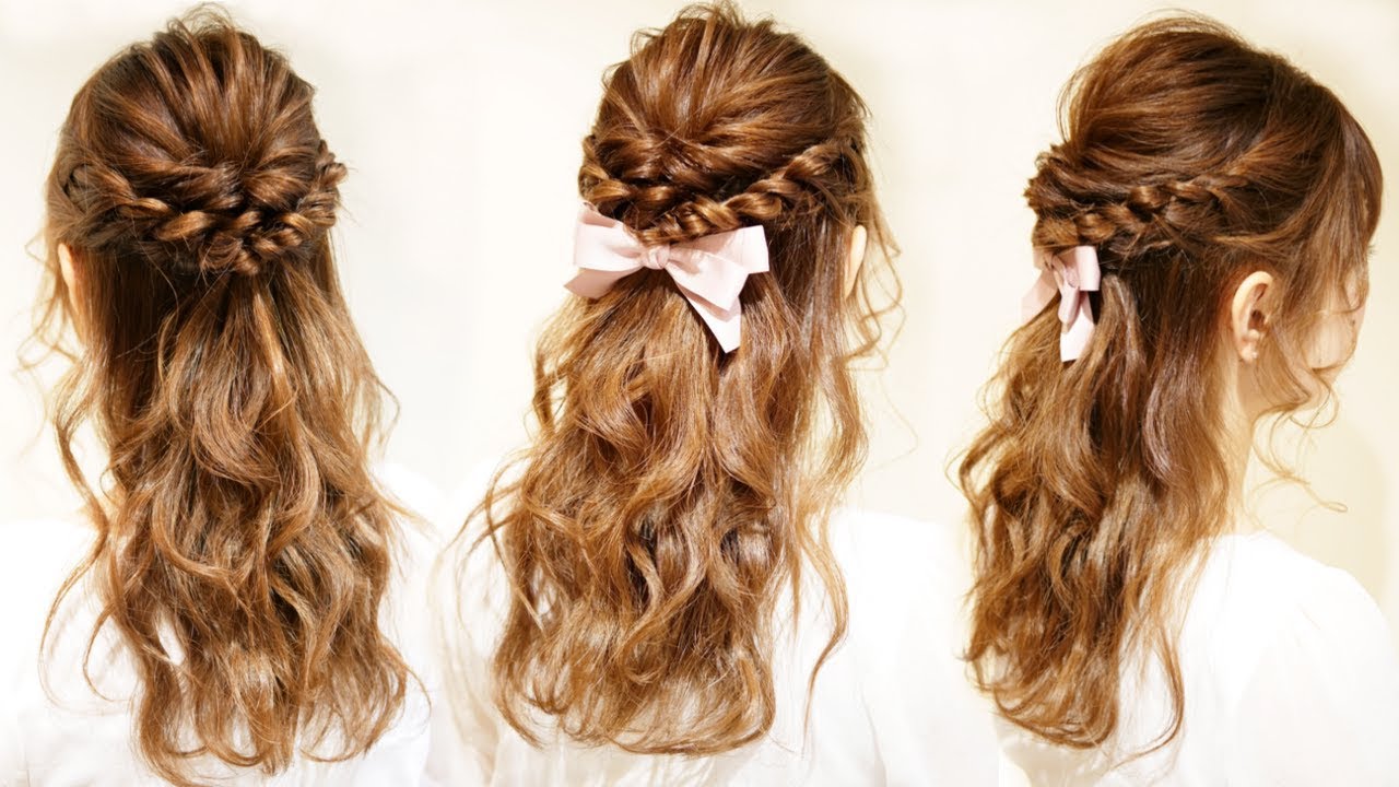 ダウンスタイルにするブライダルヘアの巻き方バリエーション