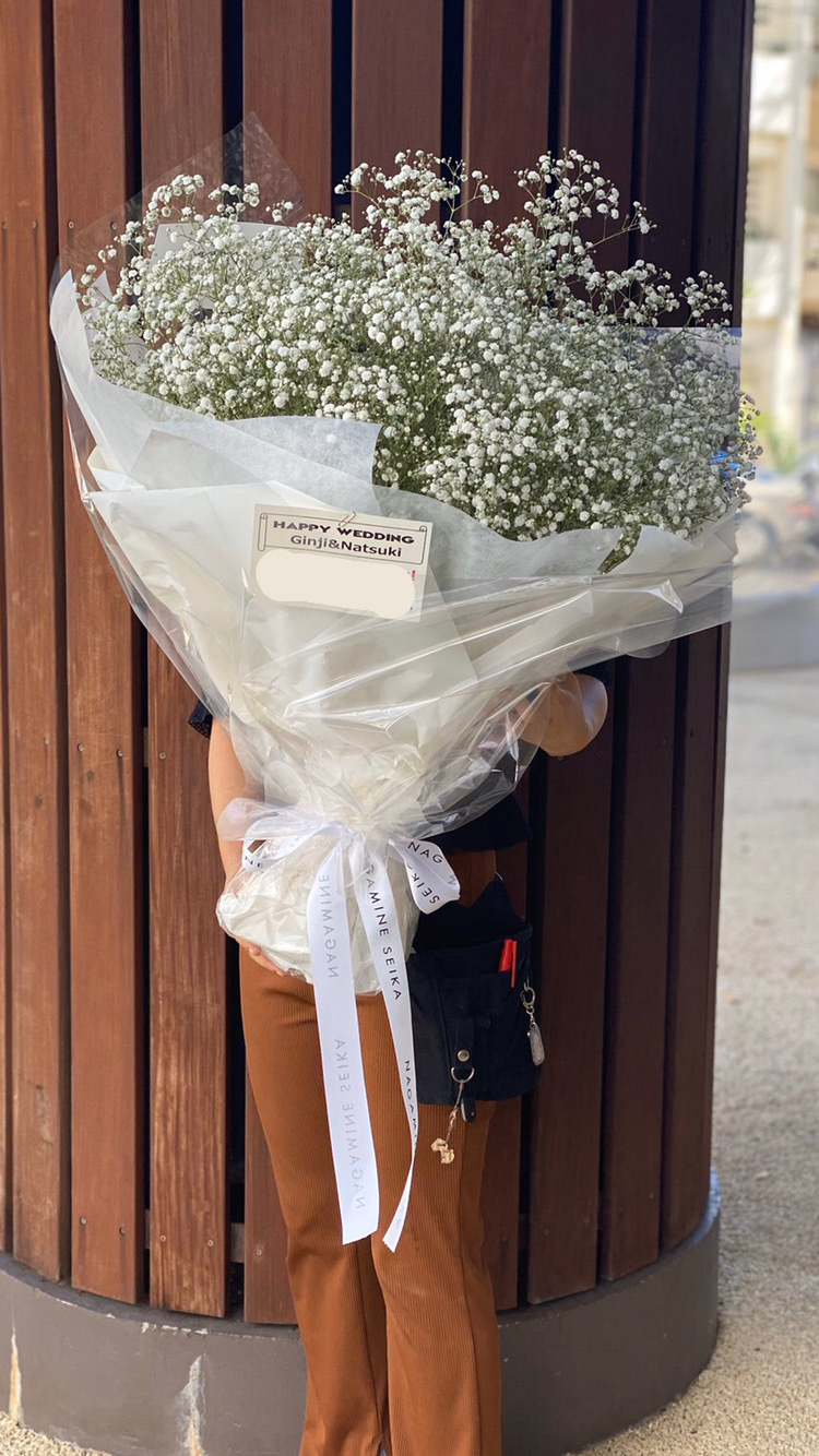 Happy Ever After＞カスミソウのブーケ 商品ページ - 土と風の植物園