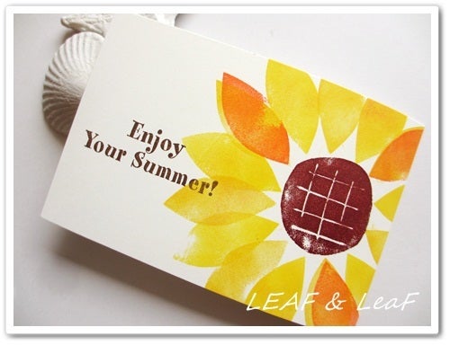 夏のお便り・暑中見舞いに カード・はんこハンドメイド、手作り通販・販売の Creema