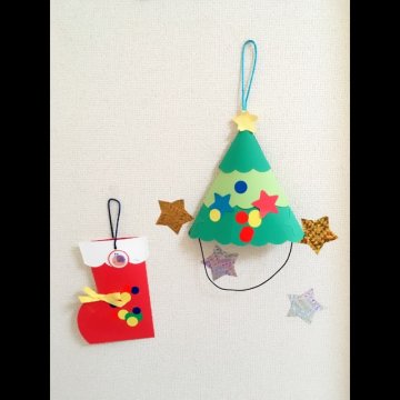 クリスマス製作 サンタ帽子せいさくわぁるど