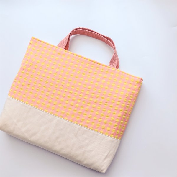 ◇大きめ35cm×45cmサイズ୨୧⑅*.レッスンバック パープルリボン୨୧⑅*. 通園通学バック レッスンバッグ GAKU☆MAMA 通販18301449Creema クリーマ