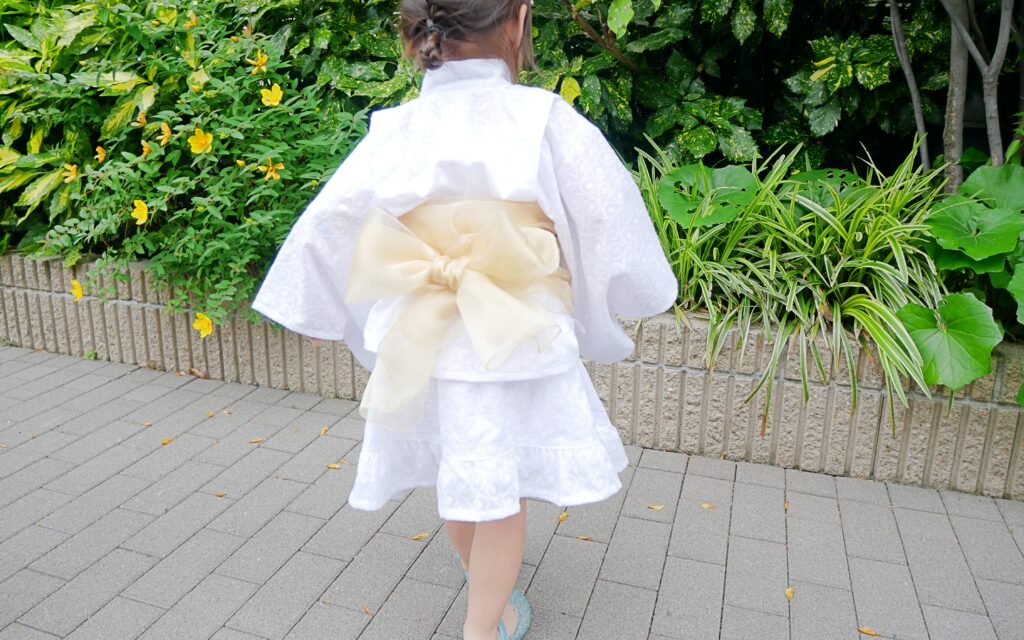 浴衣ドレスの作り方 110・120・130サイズの子ども用セパレート浴衣をアレンジ無料型紙ありnunocoto fabric