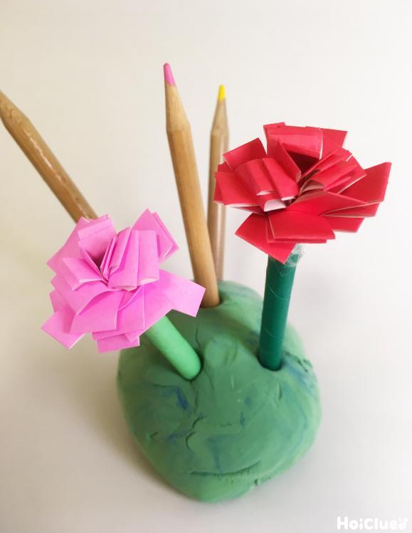 母の日製作・父の日製作 虹色が可愛い☆花束プレゼント元幼稚園教諭たここの「ほいくの本棚」