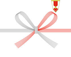 シンプルな水引スタイルののし紙和てんぷ和てんぷ