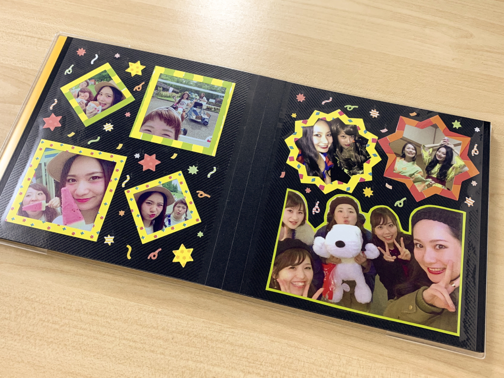 100均 アルバムの表紙に布を貼って簡単リメイク!!プレゼントに最適!pink color life