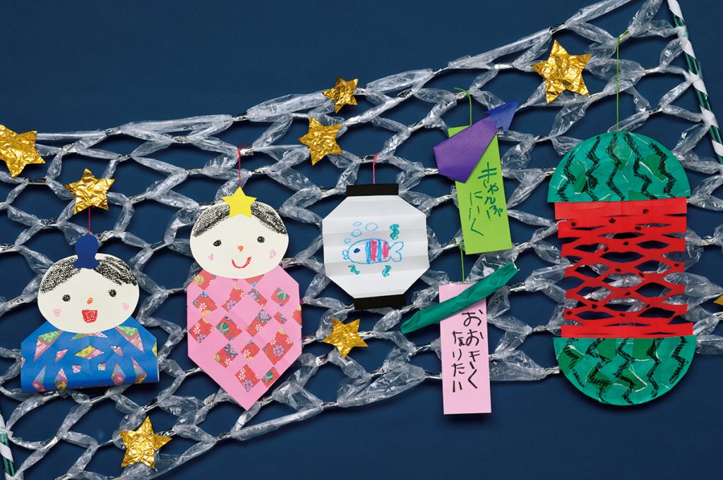 七夕壁面製作 ２歳児令和３ 2021 年６月15日幼稚園型認定こども園 上谷学園 幸幼稚園西宮市 さちようちえん