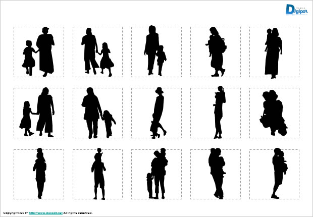 楽しい子供活動のシルエットイラスト画像とPNGフリー素材透過の無料ダウンロード - Pngtree