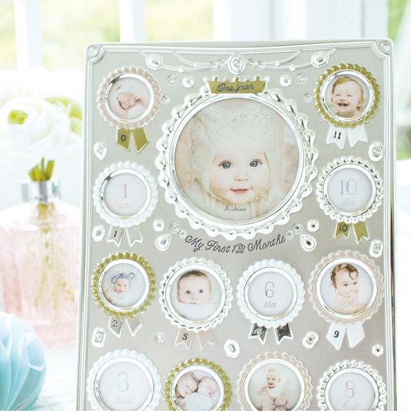 フォトフレーム 赤ちゃん ベビー おしゃれ かわいい インテリア 北欧 写真 フォト 12ヶ月 成長 月齢 記録 写真立 フォトフレーム 出産祝い誕生 祝い ギフト プレゼント 毎月 12枚 アニバーサリー anno アンノ キシマ フォトフレーム 12か月 卓上 写真立て NORD TIARA