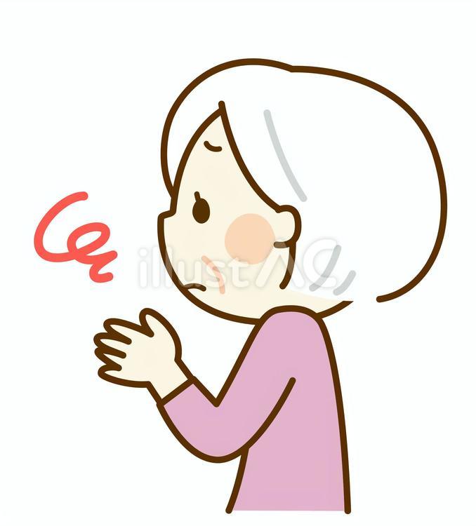 困る白髪のおばあちゃん 横顔イラスト - No: 23224129無料イラスト・フリー素材なら「イラストAC」