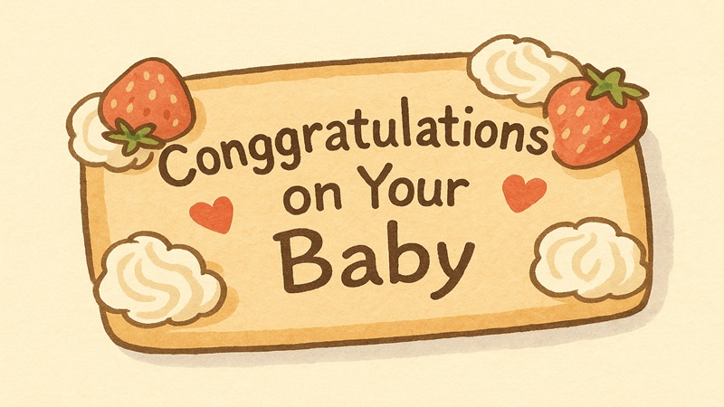 ペンギンとガーランドのコラボで楽しげに！ 手作り出産祝いカードの作り方