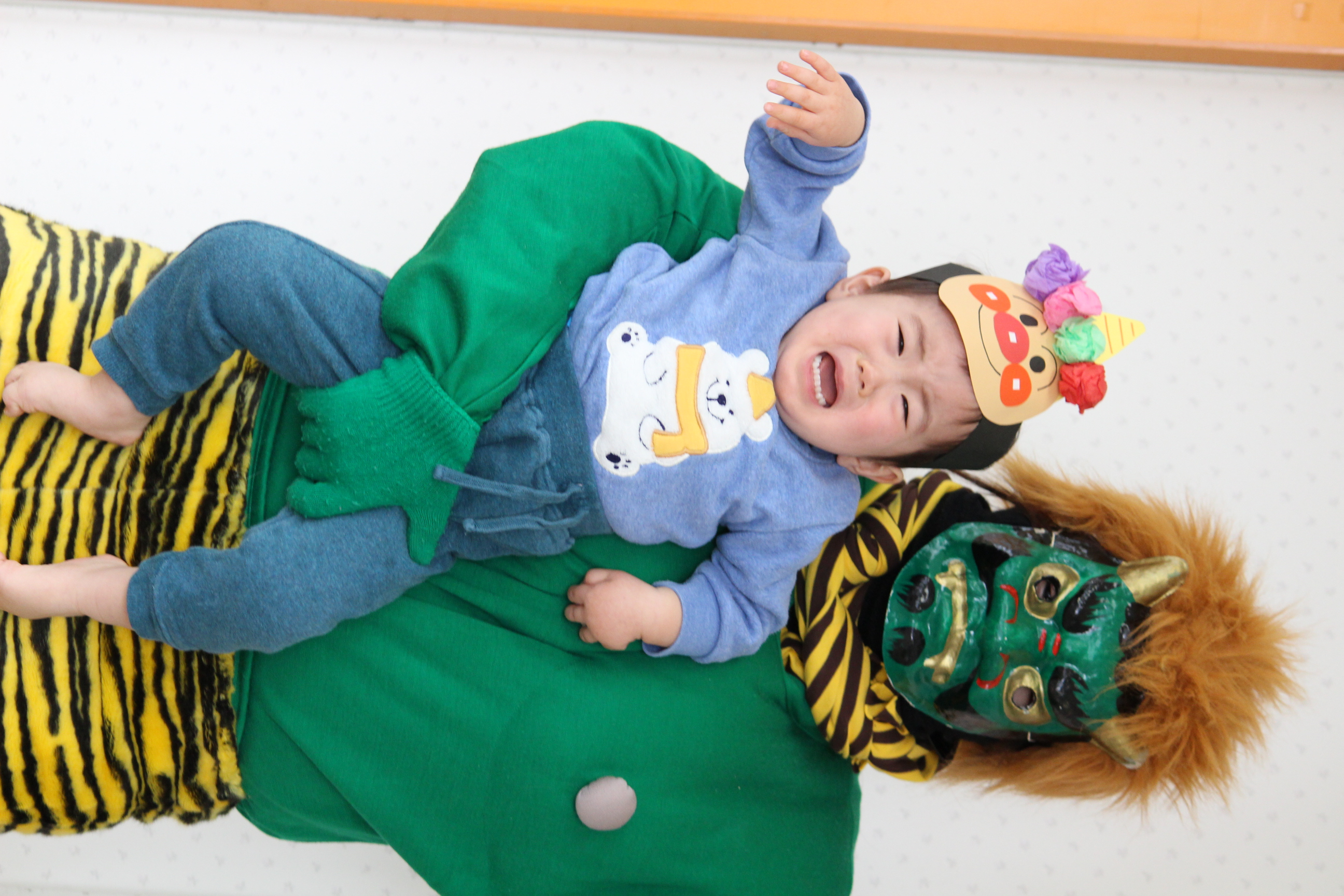 鬼滅ではなく鬼ブームきてます😂 子供って鬼が怖いんじゃなかったのか、、、🙄🙄🙄最近仕事が忙しさのピークでなかなか更新できずすみません😭💦コメントも返せていませんが、本当に嬉しく読ませていただいています！！いつも応援ありがとうございます😊3歳１歳