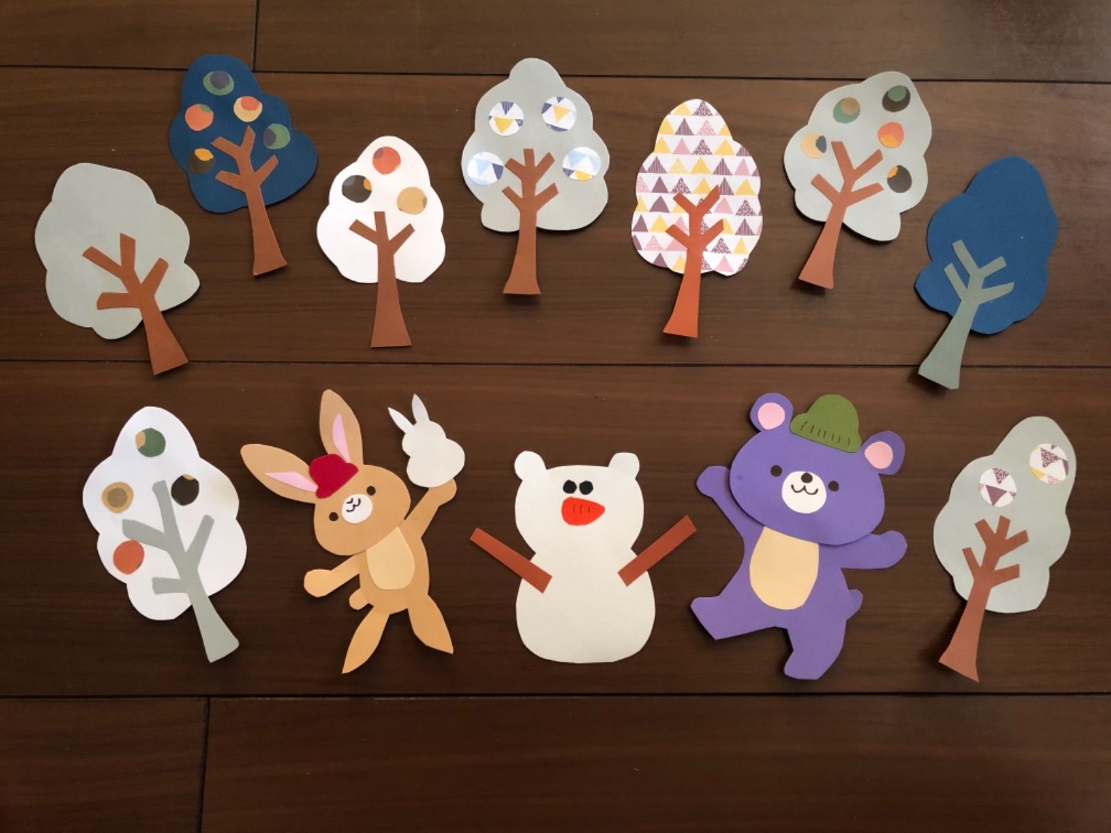 冬の壁面飾り 氷のくにのどうぶつたち ＊受注制作＊ 雑貨・その他 co-baco♢香箱 通販 13046808Creema クリーマ