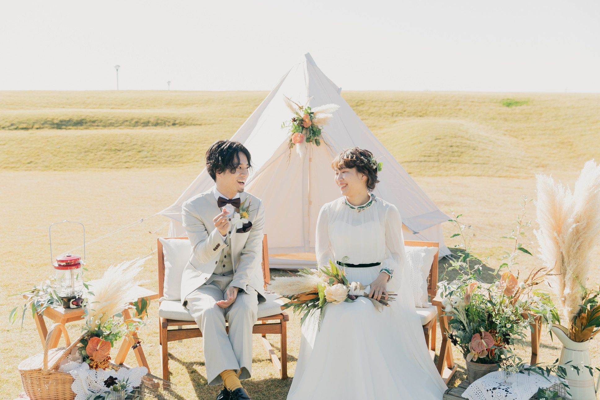 キャンプファイヤーウェディング - Colored Wedding 京都・大阪・神戸 フリーランスウェディングプランナーアウトドアウェディングもご相談ください