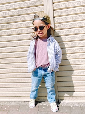 petit mainのアイテムを使った「ロン毛の男の子」のキッズ人気ファッションコーディネート ユーザー：その他ユーザー- WEAR